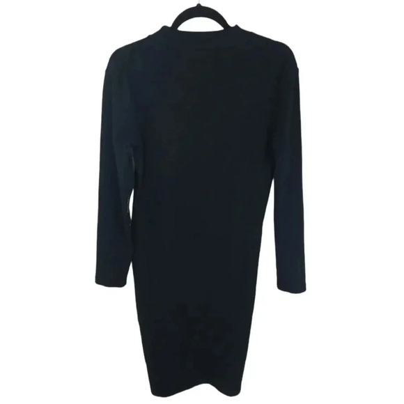 {Catherine Malandrino} Ribbed Crew Neck Long Sleeve Kristiana Dress - Picture 6 of 9